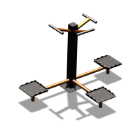 Уличный тренажер "Твистер тройной" УТ337 в Южно-Сахалинске Уличный тренажер "Твистер тройной" УТ337 в Южно-Сахалинске