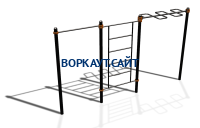 Спортивный комплекс воркаут ВС-129 в Южно-Сахалинске