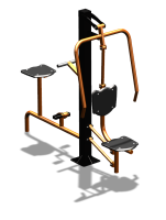 Уличный тренажер "Жим от груди Вело" УТ321 в Южно-Сахалинске