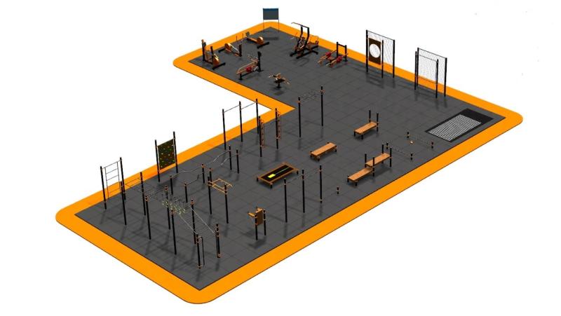 Дизайн проект спортплощадки Угловая в Южно-Сахалинске