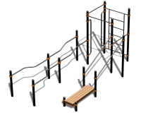 Спортивный комплекс воркаут ВС-194 в Южно-Сахалинске