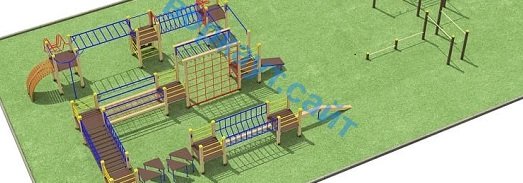 Проект спортплощадки с полосой препятствий в Южно-Сахалинске