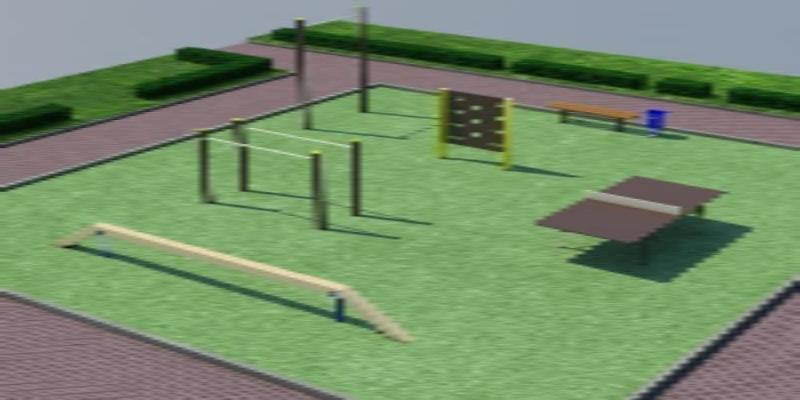 Проект спортплощадки мини спорт  в Южно-Сахалинске