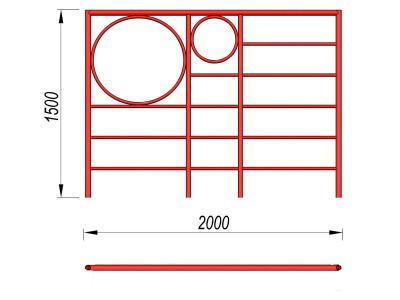 Шведская стенка с кольцами МАФ 3502 в Южно-Сахалинске