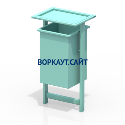 Урна с крышкой МАФ 1631 в Южно-Сахалинске