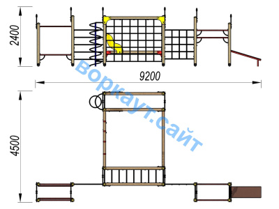 Детский спортивный комплекс ДСК 3102 в Южно-Сахалинске