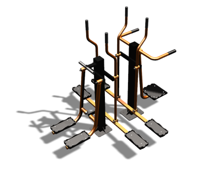 Уличный тренажер "Шпагат Маятник Лыжник двойной" УТ335 в Южно-Сахалинске