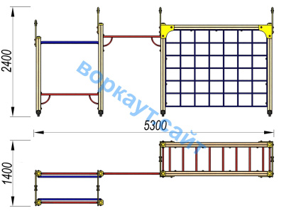Детский спортивный комплекс Атлет ДСК 3106 в Южно-Сахалинске