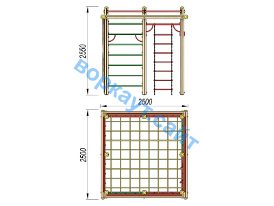 Детский спортивный комплекс ДСК 3110 в Южно-Сахалинске Детский спортивный комплекс ДСК 3110 в Южно-Сахалинске