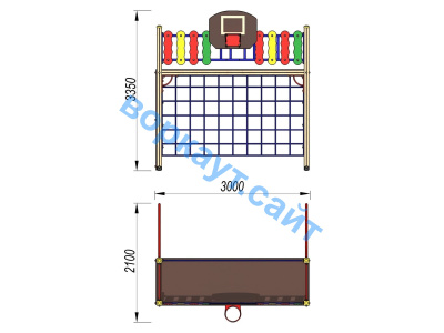 Детский спортивный комплекс ДСК 3101 в Южно-Сахалинске