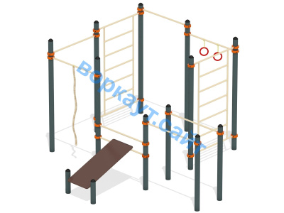 Спортивный комплекс воркаут ВС-47 в Южно-Сахалинске