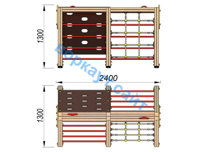 Детский спортивный комплекс ДСК 3203 в Южно-Сахалинске