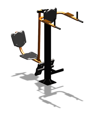 Уличный тренажер "Жим ногами Брусья Пресс" УТ329 в Южно-Сахалинске