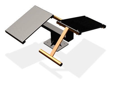 Уличный тренажер  "Скамья для пресса двойная"   УТ213 в Южно-Сахалинске