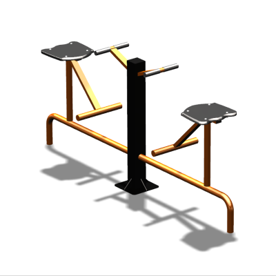 Уличный тренажер  "Твистер сидя двойной"   УТ216 в Южно-Сахалинске
