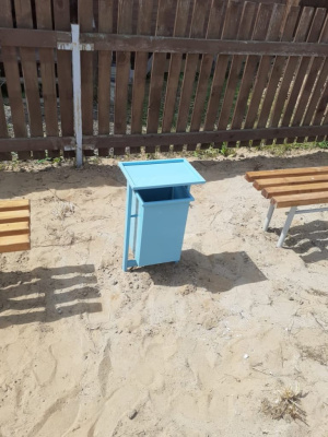 Урна с крышкой МАФ 1631 в Южно-Сахалинске