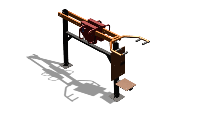 Силовой уличный тренажер  "Жим сидя"  УТ412 в Южно-Сахалинске