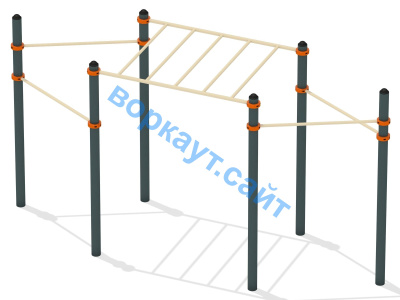 Турник разноуровневый с рукоходом ВС-26 в Южно-Сахалинске
