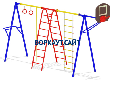Гимнастический комплекс с баскетбольным щитом МАФ 3001 в Южно-Сахалинске Гимнастический комплекс с баскетбольным щитом МАФ 3001 в Южно-Сахалинске