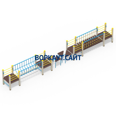 Детский спортивный комплекс Двойной мостик ДСК 3115 в Южно-Сахалинске