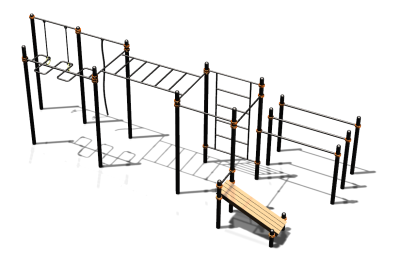 Спортивный комплекс воркаут ВС-77 в Южно-Сахалинске