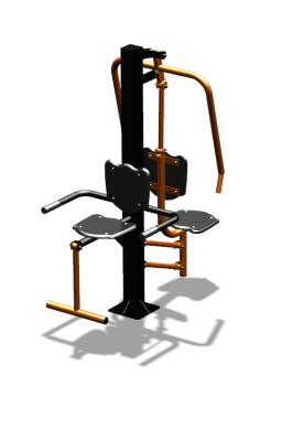 Уличный тренажер "Жим от груди Флекс" УТ324 в Южно-Сахалинске