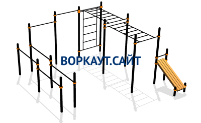 Спортивный комплекс воркаут ВС-109 в Южно-Сахалинске
