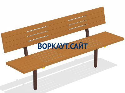 Диван уличный МАФ 1608 в Южно-Сахалинске