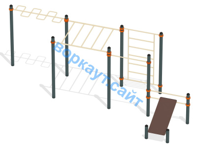 Спортивный комплекс воркаут ВС-45 в Южно-Сахалинске