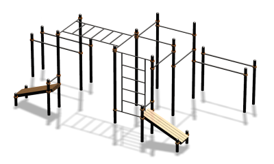 Спортивный комплекс воркаут ВС-100 в Южно-Сахалинске