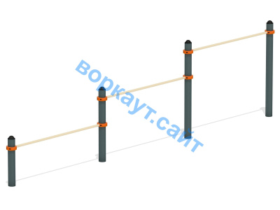 Каскад турников тройной ВС-6 в Южно-Сахалинске