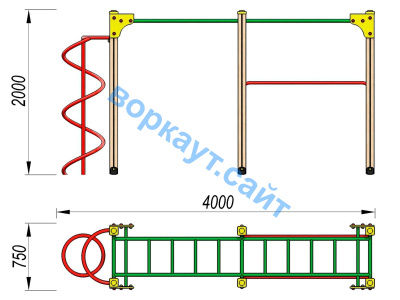 Детский спортивный комплекс ДСК 3104 в Южно-Сахалинске