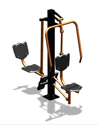 Уличный тренажер "Жим от груди Жим ногами" УТ304 в Южно-Сахалинске