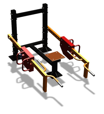 Силовой уличный тренажер  "Приседания/Шраги"  УТ413 в Южно-Сахалинске