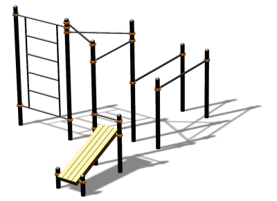 Спортивный комплекс воркаут ВС-140 в Южно-Сахалинске