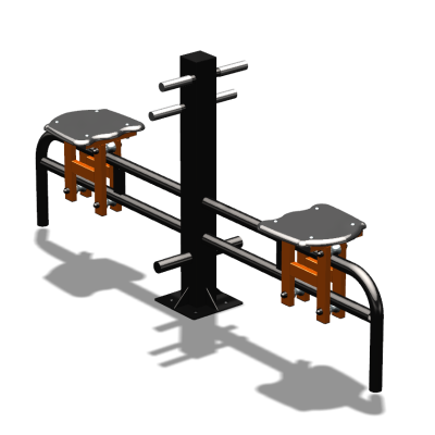 Уличный тренажер  "Каталка двойная"   УТ215 в Южно-Сахалинске