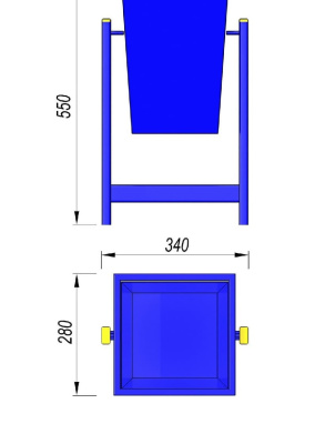 Урна МАФ 1630 в Южно-Сахалинске