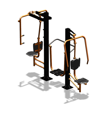 Уличный тренажер "Жим от себя Шагомер Баттерфляй" УТ303 в Южно-Сахалинске