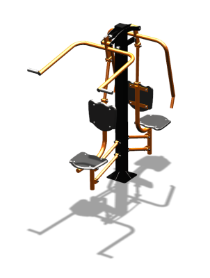 Уличный тренажер "Жим от груди Верхняя тяга" УТ314 в Южно-Сахалинске