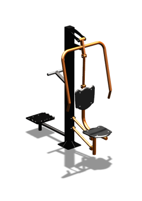 Уличный тренажер "Жим от груди Твистер" УТ328 в Южно-Сахалинске