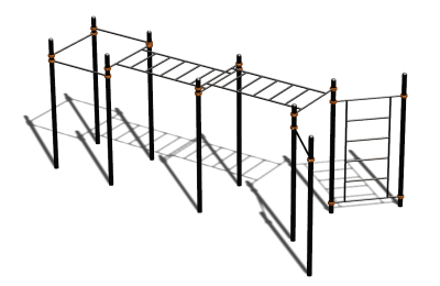 Спортивный комплекс воркаут ВС-118 в Южно-Сахалинске