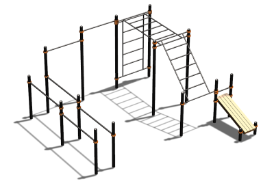 Спортивный комплекс воркаут ВС-146 в Южно-Сахалинске