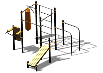 Спортивный комплекс воркаут ВС-93 в Южно-Сахалинске