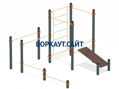 Спортивный комплекс воркаут ВС-43 в Южно-Сахалинске