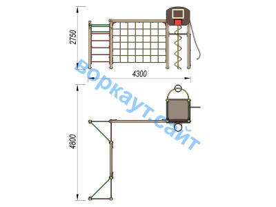 Детский спортивный комплекс ДСК 3112 в Южно-Сахалинске