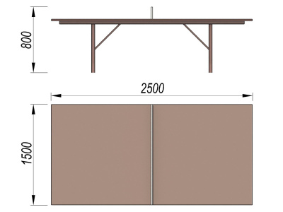 Теннисный стол МАФ 3517 в Южно-Сахалинске