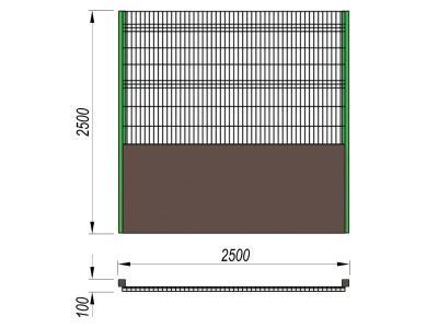 Ограждение хоккейной коробки МАФ 5202 в Южно-Сахалинске