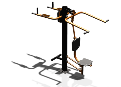 Уличный тренажер "Верхняя тяга Брусья Пресс" УТ339 в Южно-Сахалинске