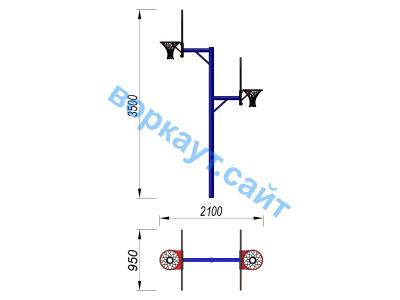 Баскетбольный щит двойной СИО 3511 в Южно-Сахалинске