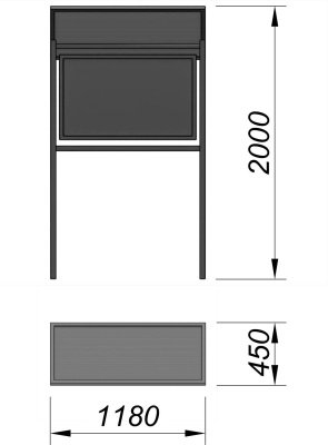 Информационный стенд МАФ 6006 в Южно-Сахалинске